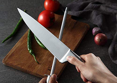 - Jasni Knife Sharpener Diamond Electroplating | Oval Shape Design | Fits All Kinds of Knives -