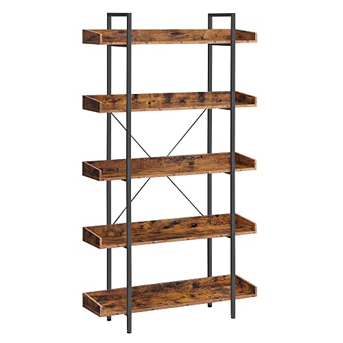 - VASAGLE Bookcase, 5-Tier Shelving Unit -