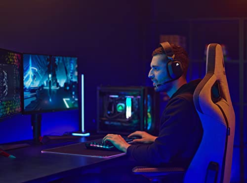 CORSAIR HS80 RGB Over Ear WIRELESS Multiplatform Gaming Headset – Dolby Atmos – Omni-Directional Microphone – iCUE Compatible – PC, Mac, PS5, PS4 – Carbon