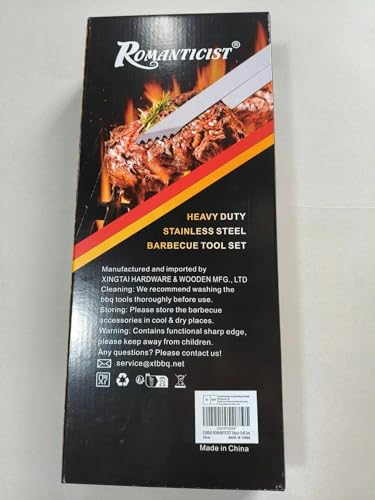 - ROMANTICIST 26pcs | Extra Thick Stainless Steel Grill Tool | Heavy Duty Grilling Accessories -