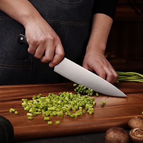 - KEEMAKE Chef Knife | 8 Inch | Professional Kitchen Knife With High Carbon German Stainless Steel 1.4116 Blade -