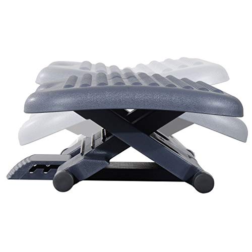 - HOMCOM Footrest | Adjustable Height & Angle Tilting -