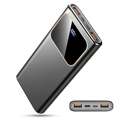 Coucur Power Bank Fast Charging 10000mAh, 22.5W Portable Charger USB C Input & Output Powerbank with LED Display, PD3.0 QC4.0 Phone Battery Pack for iPhone, Samsung, Huawei, iPad and More
