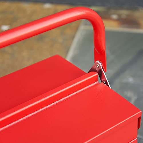 - DURHAND Metal Tool Box | 3 Tier | 5 Tray | Professional Portable Storage Cabinet -