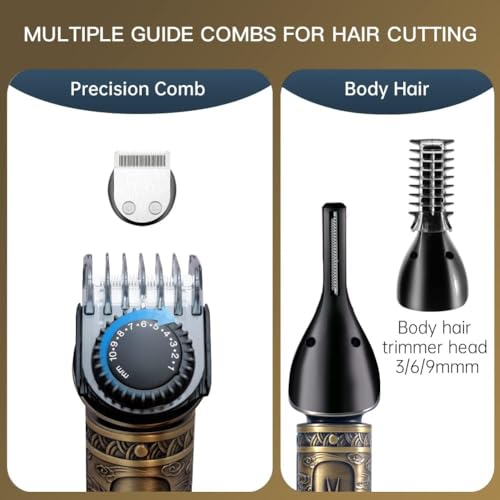 - Surker Beard Trimmer Kit | Professional Hair Clipper | Cordless Grooming Kit 7 in 1 -