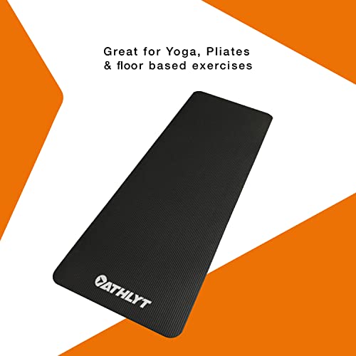 Athlyt - Fitness Mat, Black, 183 x 60 cm