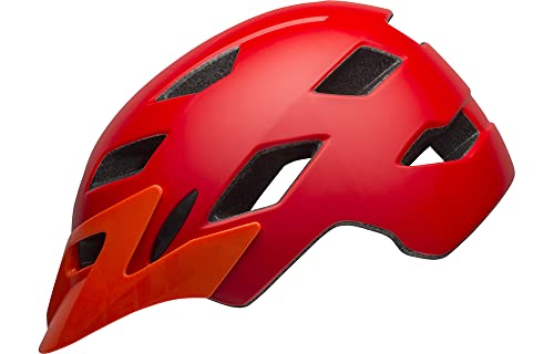 BELL Children's Sidetrack Youth Cycling Helmet, Matte Red/Orange, Unisize 50-57 cm UK
