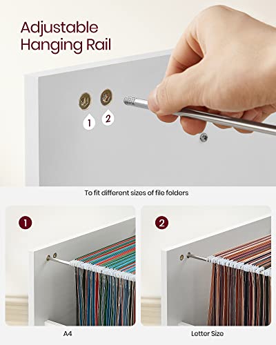 - VASAGLE 2-Drawer Filing Cabinet -