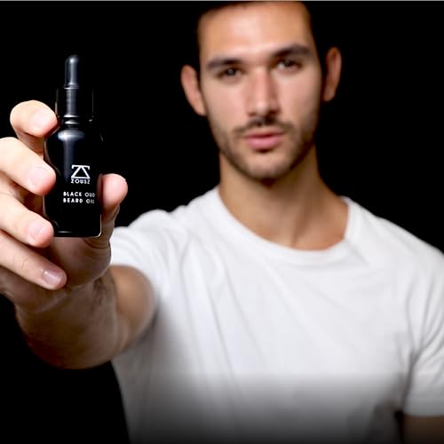 - ZOUSZ Black Oud Beard Oil for Men, Beard Moisturizer & Conditioner, Non-Greasy Men's Beard Care Essential
