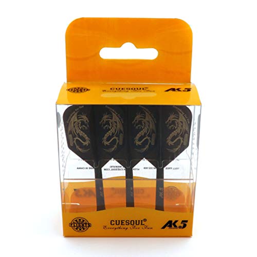 CUESOUL ROST Integrated Dart Shaft and Flights,big wing shape,Set of 3 pcs Dragon Pattern(CSAK-5JL1-S)