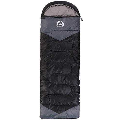 - Sleeping Bag 3 Seasons | (Summer, Spring, Fall) Warm & Cool Weather -