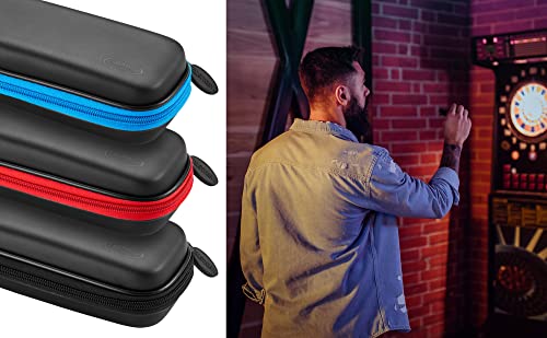 Casemaster Sentry Dart Case, Blue Zipper