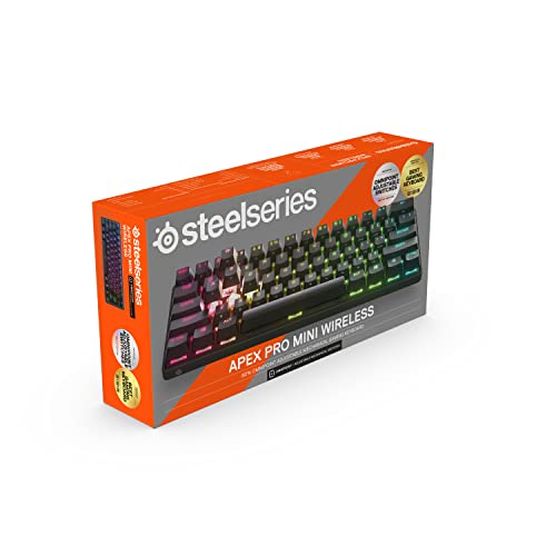 - SteelSeries Apex Pro | Mini Wireless HyperMagnetic Gaming Keyboard | World's Fastest Keyboard -