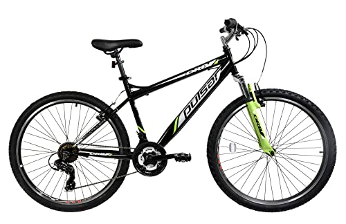 Dallingridge Pulsar Hardtail Mountain Bike, 26" Wheel - Black/Green