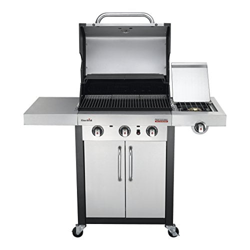Char-Broil 140736 Professional Series 3400 S - 3 Burner Gas Barbecue Grill with TRU-Infrared™ technology and Side-Burner, Stainless Steel Finish