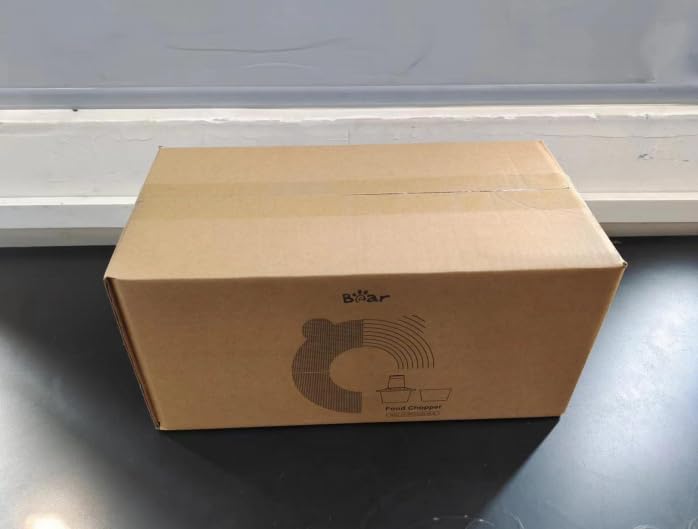 Bear 2L+1.8L 600W Electric Food Processors & Chopper with Glass Container and 304 Stainless Steel Container, 2 Speed Settings, 4 Stainless Steel Blades for Chopping Meat, Baby Food, Fruit, Vegetables