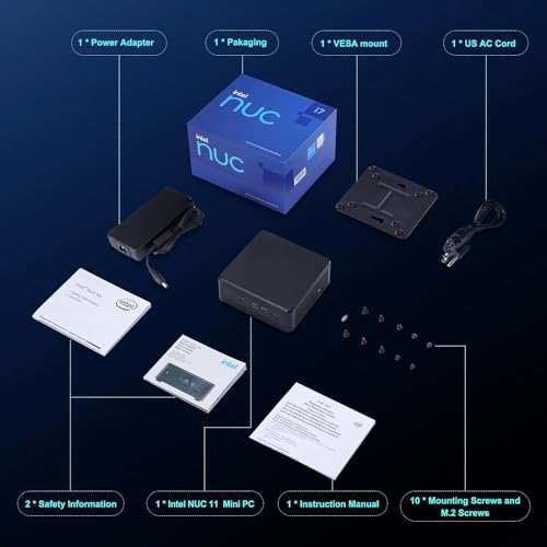 - Intel NUC 11 NUC11PAHi7 Panther Canyon Mini PC | i7-1165G7, 32GB RAM | 1TB SSD -