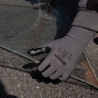 ANDANDA 6 Pairs Work Gloves, Nitrile Coated Safety Work Gloves, Gardening Gloves Suitable for General Duty Work like Logistics/Assembly/Utilities & Public Works, Black/X-Large