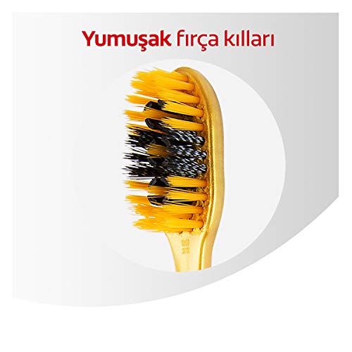 COLGATE 360 Degree Charcoal Soft Toothbrush 100 g, Gold, 1 Count