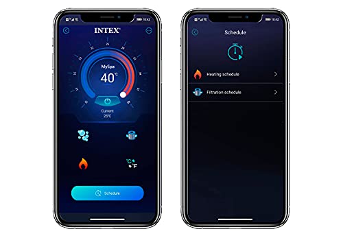 - Intex 85IN X 28IN Purespa Greywood Deluxe Set | Inflated size: 216cm x 71cm (28442BS) -