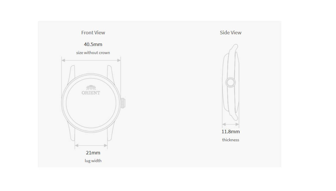 - Orient Men Analog Japanese Automatic Watch with Leather Strap -