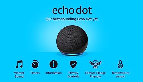 - Echo Dot (5th generation, 2022 release) | Big vibrant sound Wi-Fi and Bluetooth Smart Speaker -
