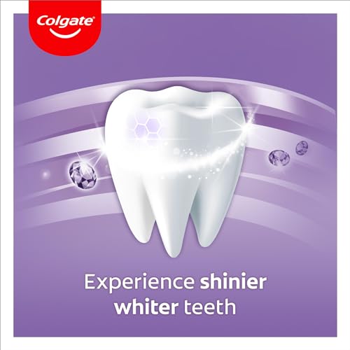 Colgate Max White Sparkle Diamonds Toothpaste 75ml | teeth whitening toothpaste | shines enamel for whiter teeth | longer lasting freshness than regular fluoride toothpaste | fights cavities