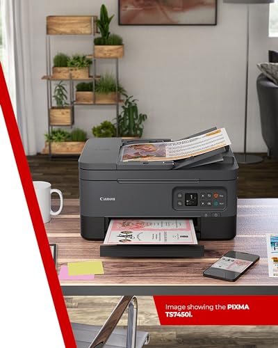 Canon PIXMA TS7450i All-in-One Printer - Wi-Fi Printing, Auto Document Feeder, Creative Media Printing - Ideal for Home and Office