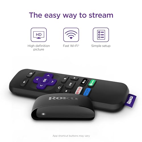 - Roku Express (New, 2023) | HD Streaming Device with High-Speed HDMI Cable -