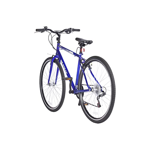 - Wildtrak - Steel Trekking Bike, Adult, 700C, 6 Speed - Blue