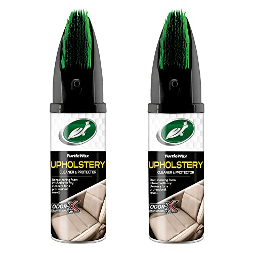 - Turtle Wax 52736 | Power Out Car Interior Upholstery | Seat Cleaner | Stain & Odour Remover with Brush | 400ml -