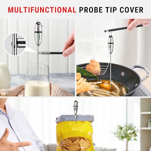 - ThermoPro TP02S Digital Meat Thermometer | Instant Read Thermometer for Air Fryers Cooking -