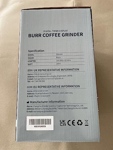 - SHARDOR Coffee Grinder Burr Electric | 25 Precise Grind Setting | Automatic Coffee Bean Grinder -