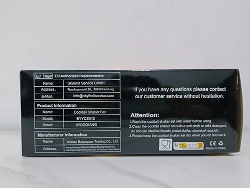 AYAOQIANG Cocktail Making Set, Cocktail Shaker Set with Stand, 750ml Stainless Steel Shaker for Cocktail, Home Bar Cocktail Tool Set for Bartender,Gift for Men Birthday,Thanksgiving,Christmas