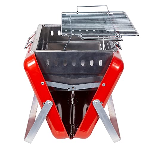- George Foreman Portable Charcoal BBQ | Portable, Sturdy Foldable Legs -
