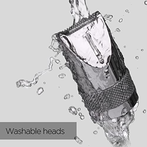 BaByliss Super-X Metal Series Nose Trimmer, Ear Eyebrow Hair Trimmer for Men, Grooming Kit, Gifts for Men (Silver/Grey)