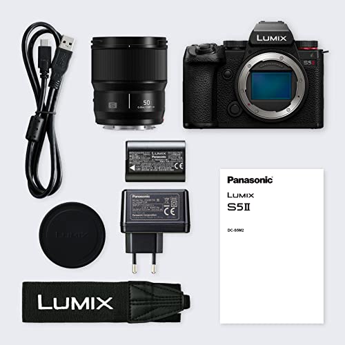 - Panasonic LUMIX S5II Full Frame Mirrorless Camera Kit with New Phase Hybrid AF -