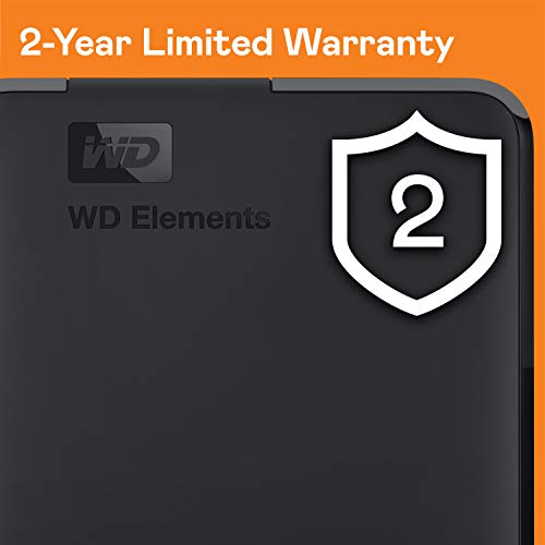 - WD 2TB Elements portable external hard drive, USB 3.0 interface, portable external storage