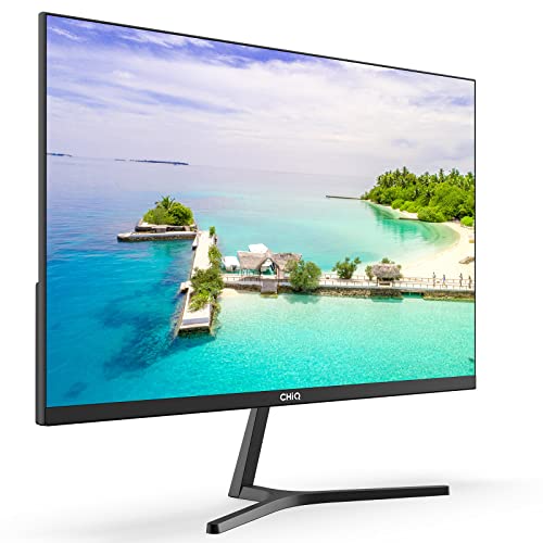 CHiQ 24F650, 24 Inch Monitor, FHD(1920x1080) PC Monitor, 75Hz, Ultra Slim, AMD FreeSync, 99% sRGB, HDMI&DP, VGA, USB, 2023 New