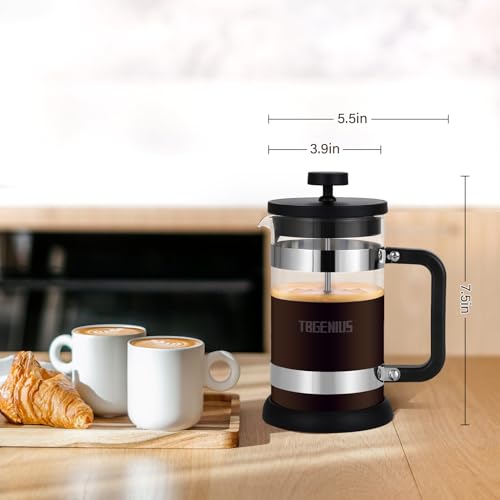 - TBGENIUS | 4 Cup Cafetiere Coffee Press | French Press Maker for Filter Coffee -