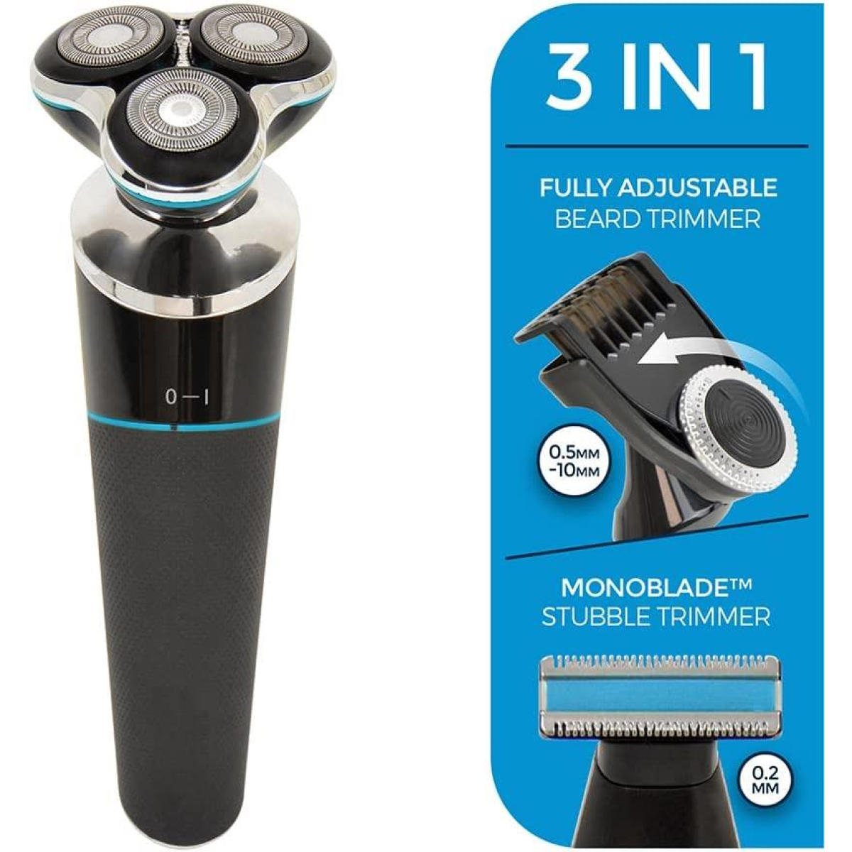 Paul Anthony Lithium Pro 3 USB Wet & Dry Mens Rotary Shaver - H5021