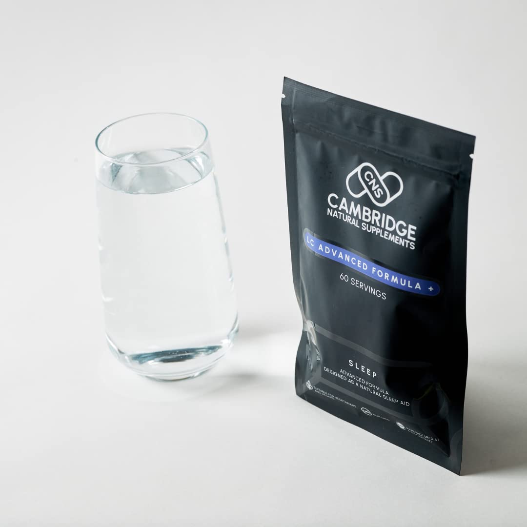 - Sleep LC Advanced Formula+ | Adult Sleeping Tablets | Magnesium Taurate | L-Theanine L Theanine | Apigenin | Luteolin | 60 Capsules | 1 Month Supply -