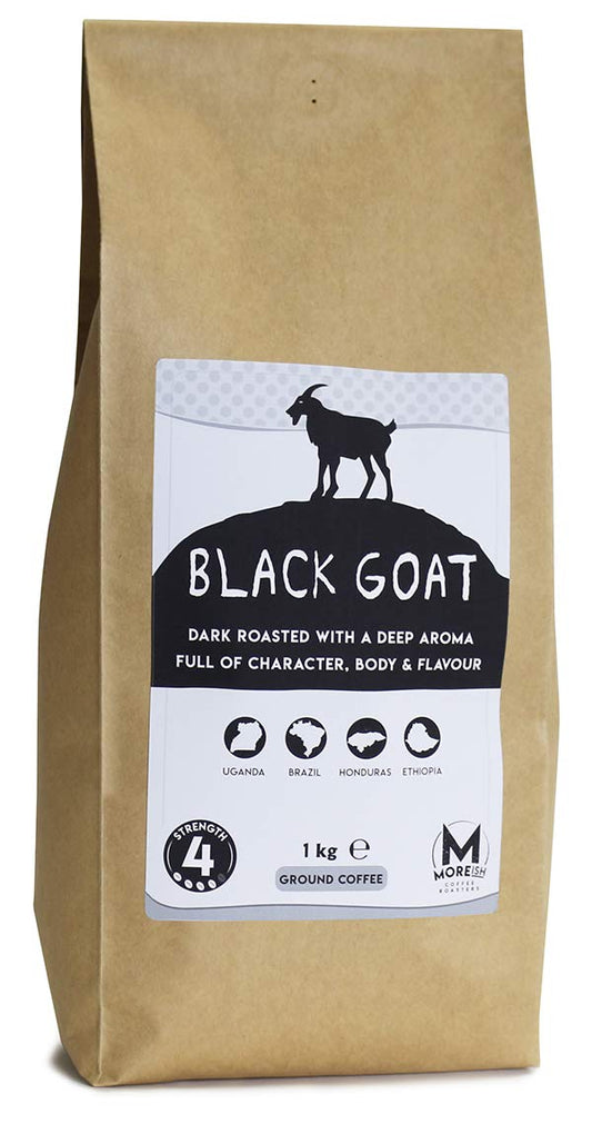 - Moreish Black Goat  | Dark Roast Ground Coffee -