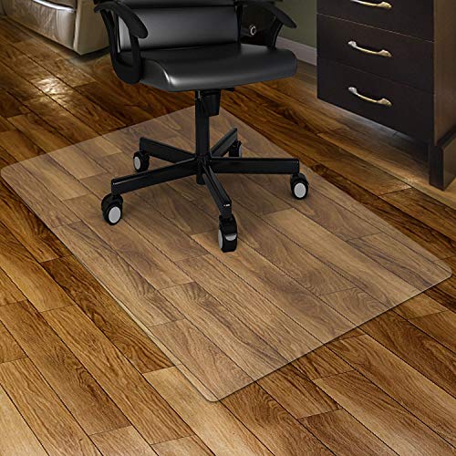 - Kuyal Clear Chair Mat for Hard Floors | 90x120cm (3'x4') | Transparent Floor Mat -
