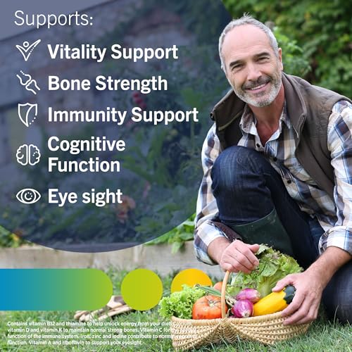 Centrum Advance 50+ Multivitamin Tablets for Men and Women, 180 Tablets Vitamins with 24 Essential Nutrients with Vitamin C, D and Zinc(Packaging and Tablet colour may vary slightly)