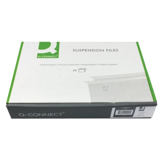 - Q-Connect A4 Tabbed Suspension Files| (Pack of 50) | Green -