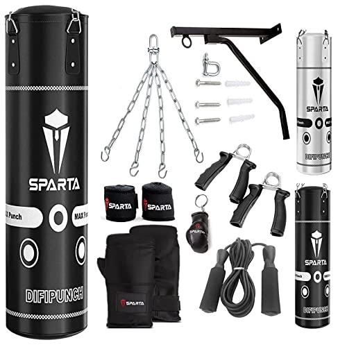 - Punch Bag | Filled 5ft 4ft Heavy Duty set | Home Gym Fitness (5FT) -