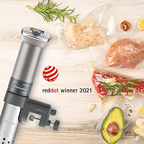 - KitchenBoss Sous Vide Cooker Ultra-Quiet Immersion-Circulator | Color LCD Recipes | G320 Pro Silver Machine Brushless DC Motor -