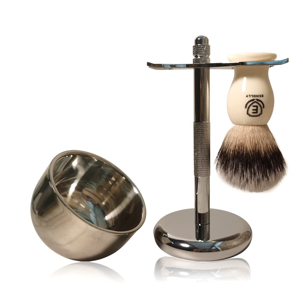 - Premium Shaving Brush Kit |3 in 1 Shaving Brush Set -