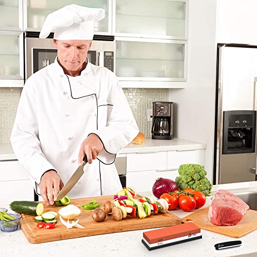 - Sharpening Stone | DDF IohEF Whetstone grit 1000/6000 | Professional 2-in-1 Double-Sided -